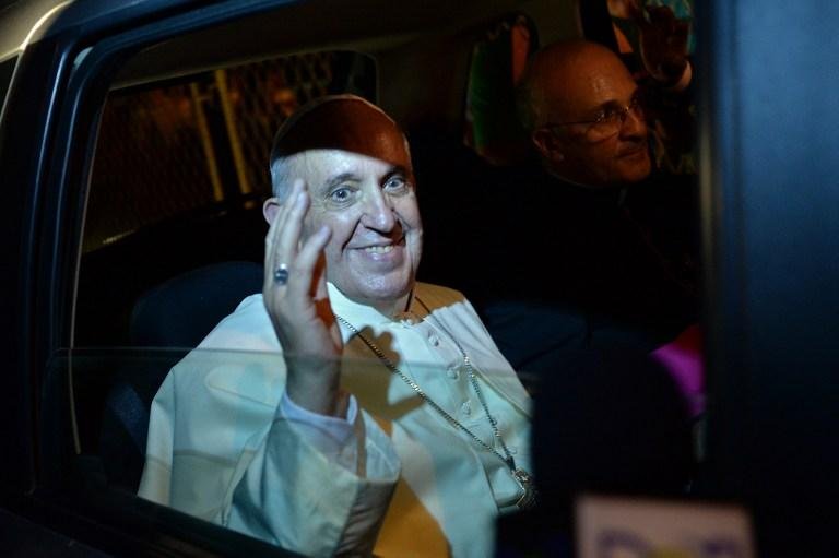 Papa chegou ao Brasil nesta segundas-feira