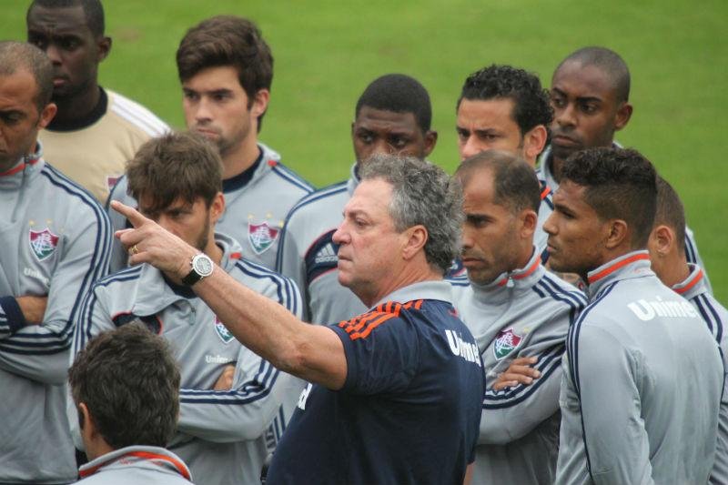 Abel comandou treino no Fluminense