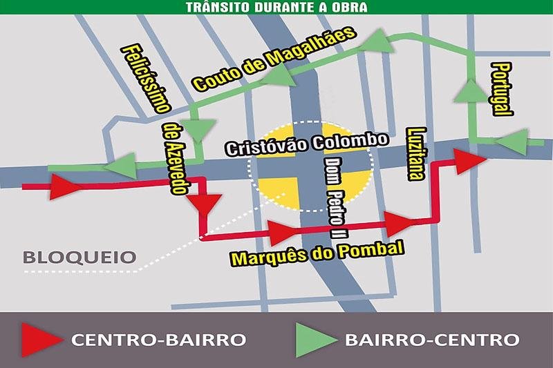 Tr&acirc;nsito sofrer&aacute; altera&ccedil;&atilde;o durante obra