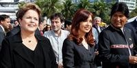 Dilma, Cristina e Evo acompanharam a missa do Papa em Copacabana