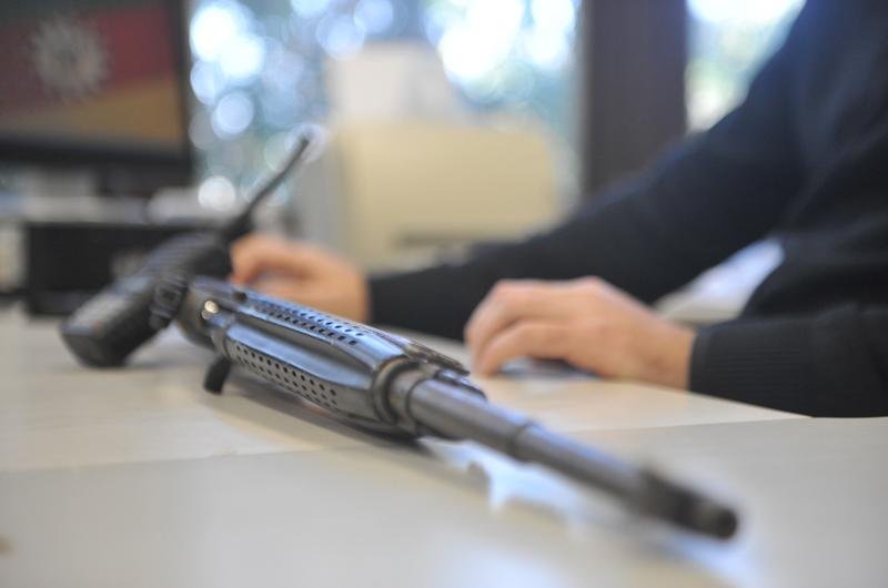 Fuzil M1 calibre 30 foi apreendido em Viam&atilde;o