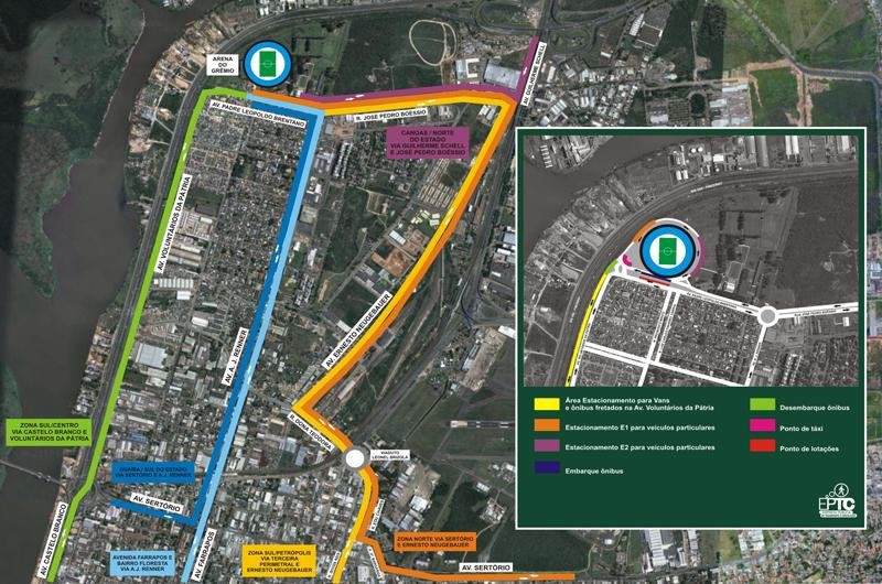Esquema de tr&acirc;nsito da EPTC foi divulgado nesta quinta-feira