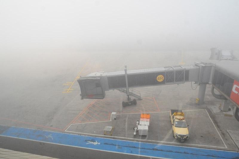 Neblina se intensificou na zona Norte