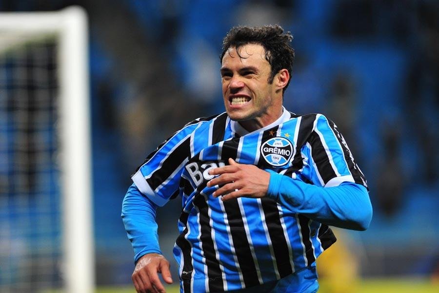 Kleber selou a vit&oacute;ria do Gr&ecirc;mio sobre o Cruzeiro