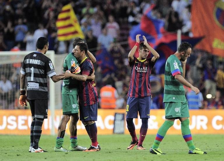 Levante levou 7 a 0 do Barcelona