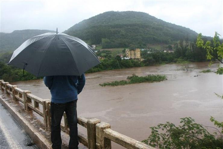 Vale do Taquari &eacute; um dos mais prejudicados pela grande quantidade de chuva