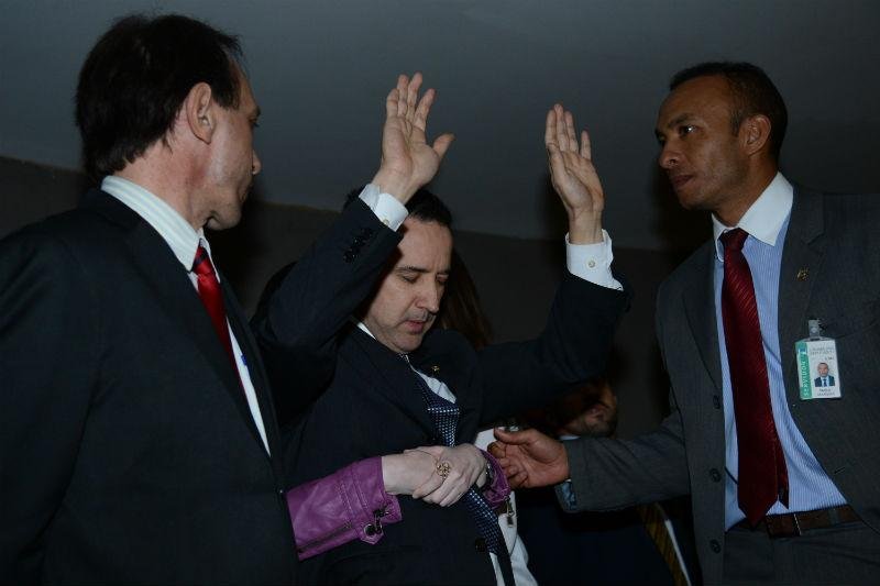 Natan Donadon comemora absolvi&ccedil;&atilde;o no Congresso