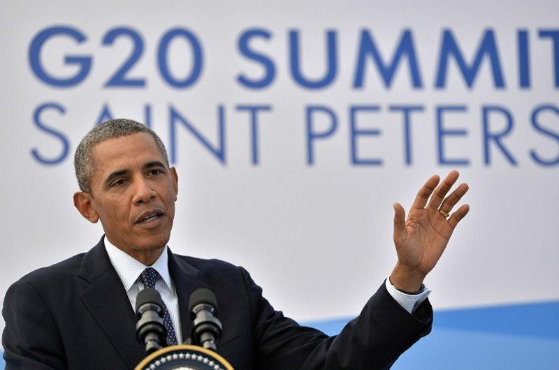 Presidente Obama falou ap&oacute;s o fim da c&uacute;pula do G20 na R&uacute;ssia