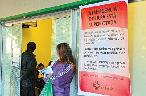 Devido &agrave; superlota&ccedil;&atilde;o, institui&ccedil;&atilde;o s&oacute; recebe pacientes graves