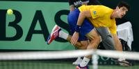 Bellucci perdeu seus dois jogos contra a Alemanha na Copa Davis