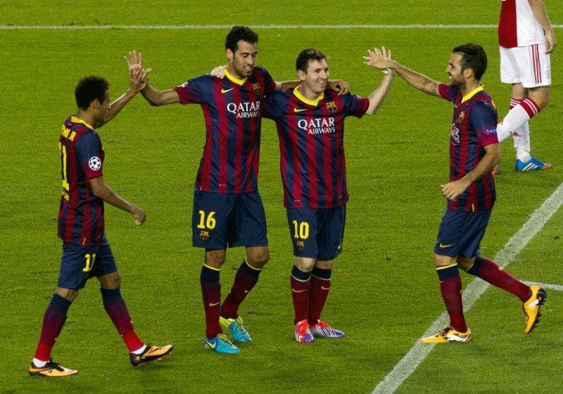 Messi foi o destaque da goleada do time espanhol
