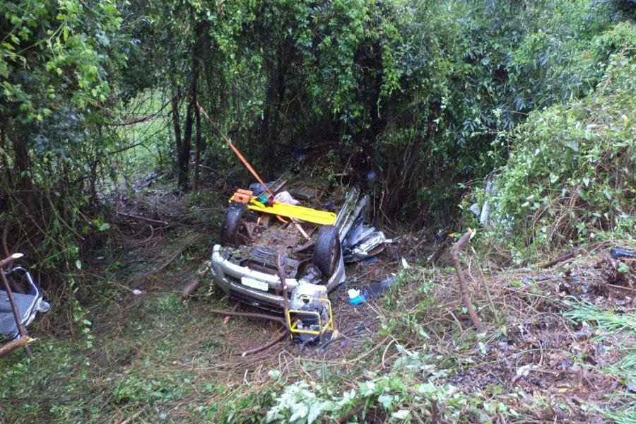 Passageira morreu ap&oacute;s caminhonete capotar em Panambi