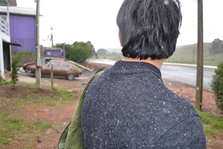 Precipita&ccedil;&atilde;o de chuva congelada durou apenas um minuto em S&atilde;o Joaquim