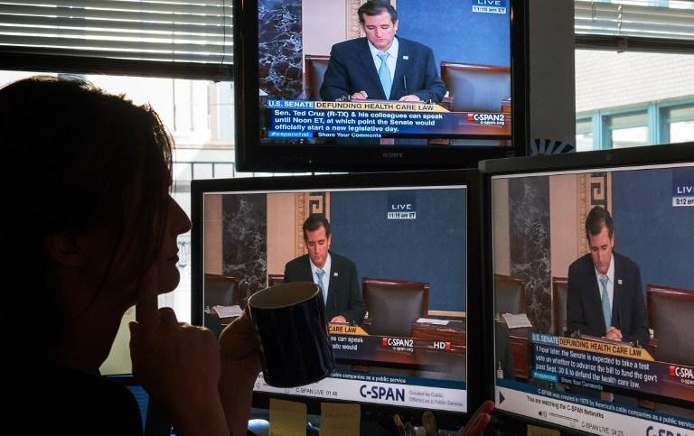 Republicano Ted Cruz come&ccedil;ou a falar na tarde dessa ter&ccedil;a no plen&aacute;rio