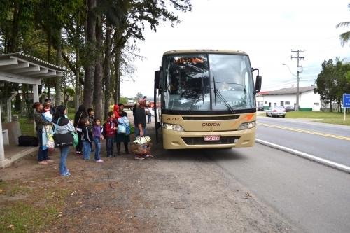 Fam&iacute;lias resolveram ir de &ocirc;nibus para S&atilde;o Francisco do Sul