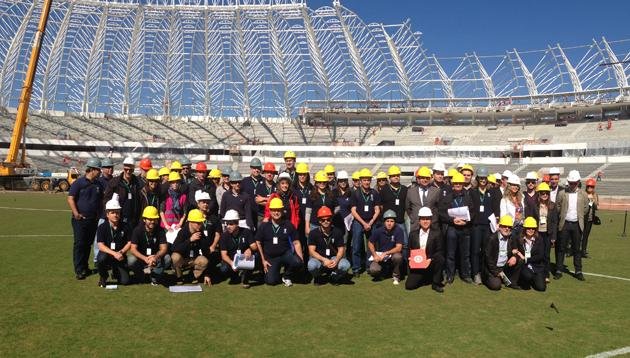 Corpo t&eacute;cnico faz nova vistoria no est&aacute;dio do Inter 