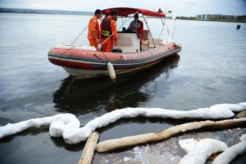Ibama encontra animais cobertos por &oacute;leo em lago de Bras&iacute;lia