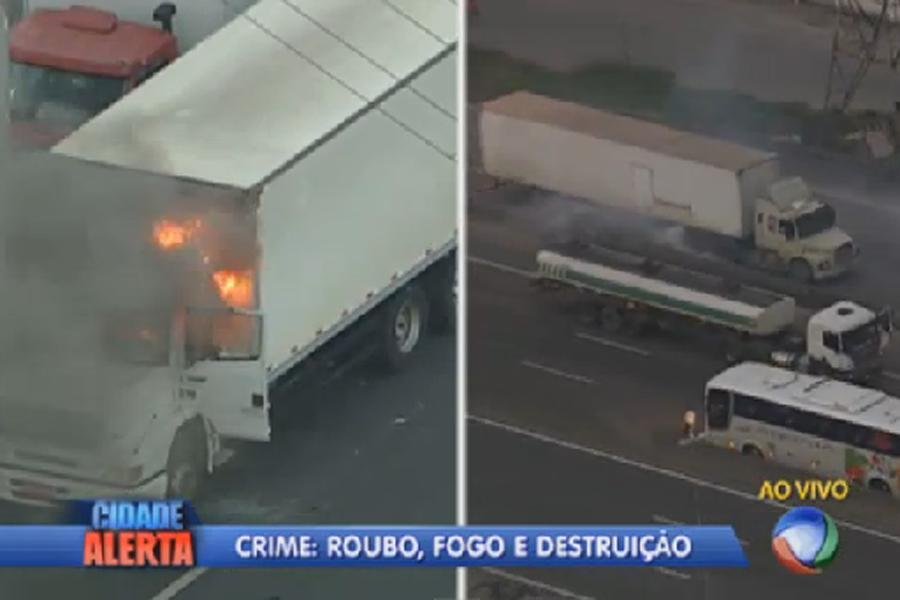 Uma pessoa &eacute; baleada durante protesto na Fern&atilde;o Dias