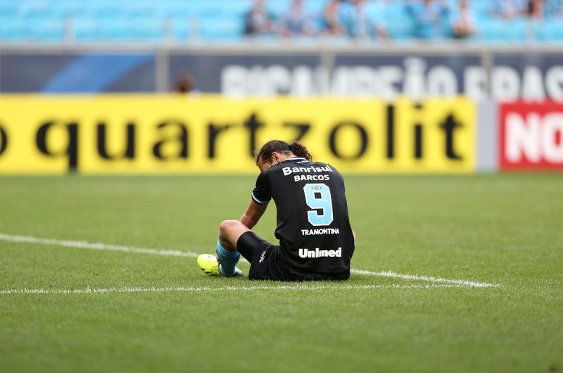 Barcos ainda &eacute; o artilheiro do Gr&ecirc;mio no ano com 13 gols marcados