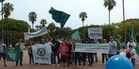 Partido Verde realizou ato em Porto Alegre pedindo libertação de bióloga