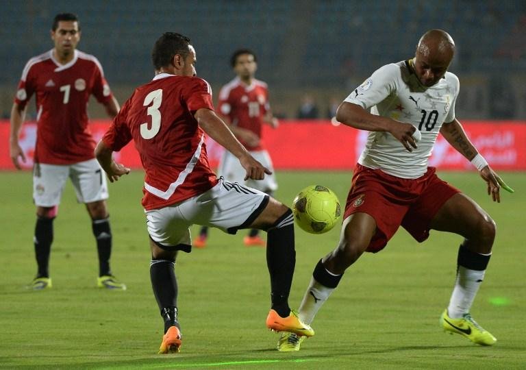 Gana, de branco, garantiu vaga na Copa do Mundo 