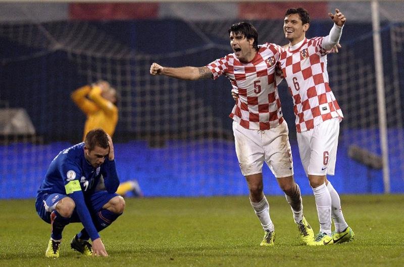 Cro&aacute;cia vence a Isl&acirc;ndia por 2 a 0 e vai para a Copa de 2014