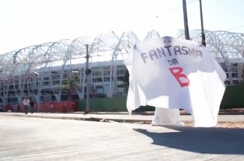 Gremistas produzem v&iacute;deo "fantasma da B" em provoca&ccedil;&atilde;o ao Inter