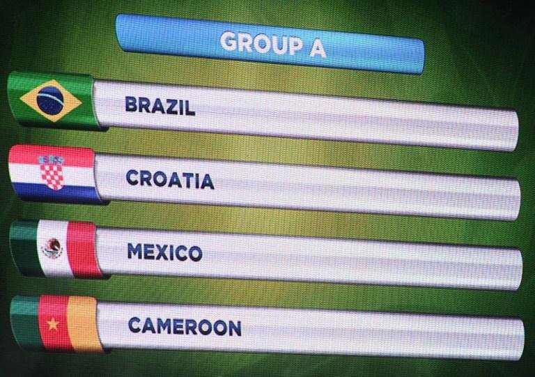 Grupo A - Brasil, Cro&aacute;cia, M&eacute;xico e Camar&otilde;es