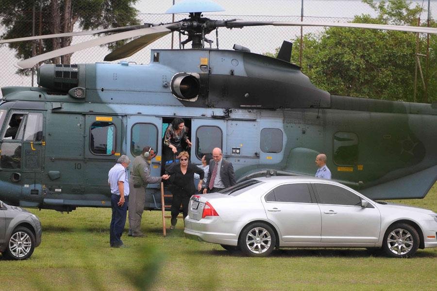 Dilma chega ao RS para passar anivers&aacute;rio com familiares