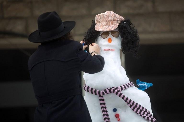 Jerusal&eacute;m ficou debaixo de neve