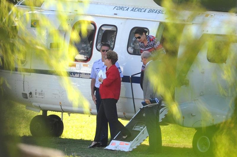 Presidente desembarcou na Capital no fim da tarde desta quinta-feira