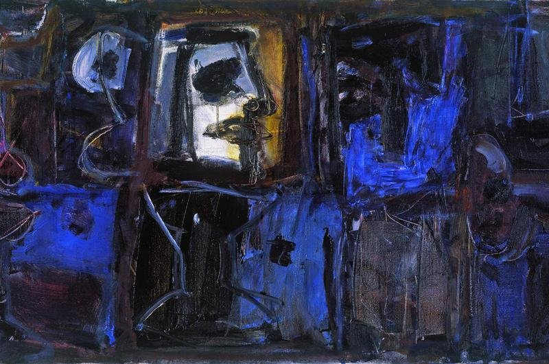 A pintura &acute;Carret&eacute;is&acute;, de Iber&ecirc; Camargo, integra o ciclo de exposi&ccedil;&otilde;es da FIC programado para este ano