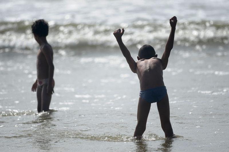 Sol e calor predominam, embora o mar esteja gelado