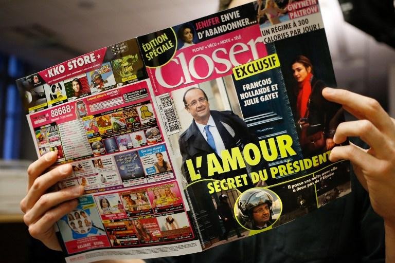 Presidente franc&ecirc;s foi flagrado em diversas fotos