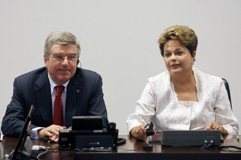 Thomas Bach se reuniu com Dilma nesta ter&ccedil;a