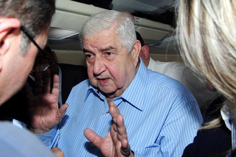 Chefe da diplomacia, Walid Mouallem, quer discuss&otilde;es sobre terrorismo e n&atilde;o sobre a&ccedil;&otilde;es anti-governo