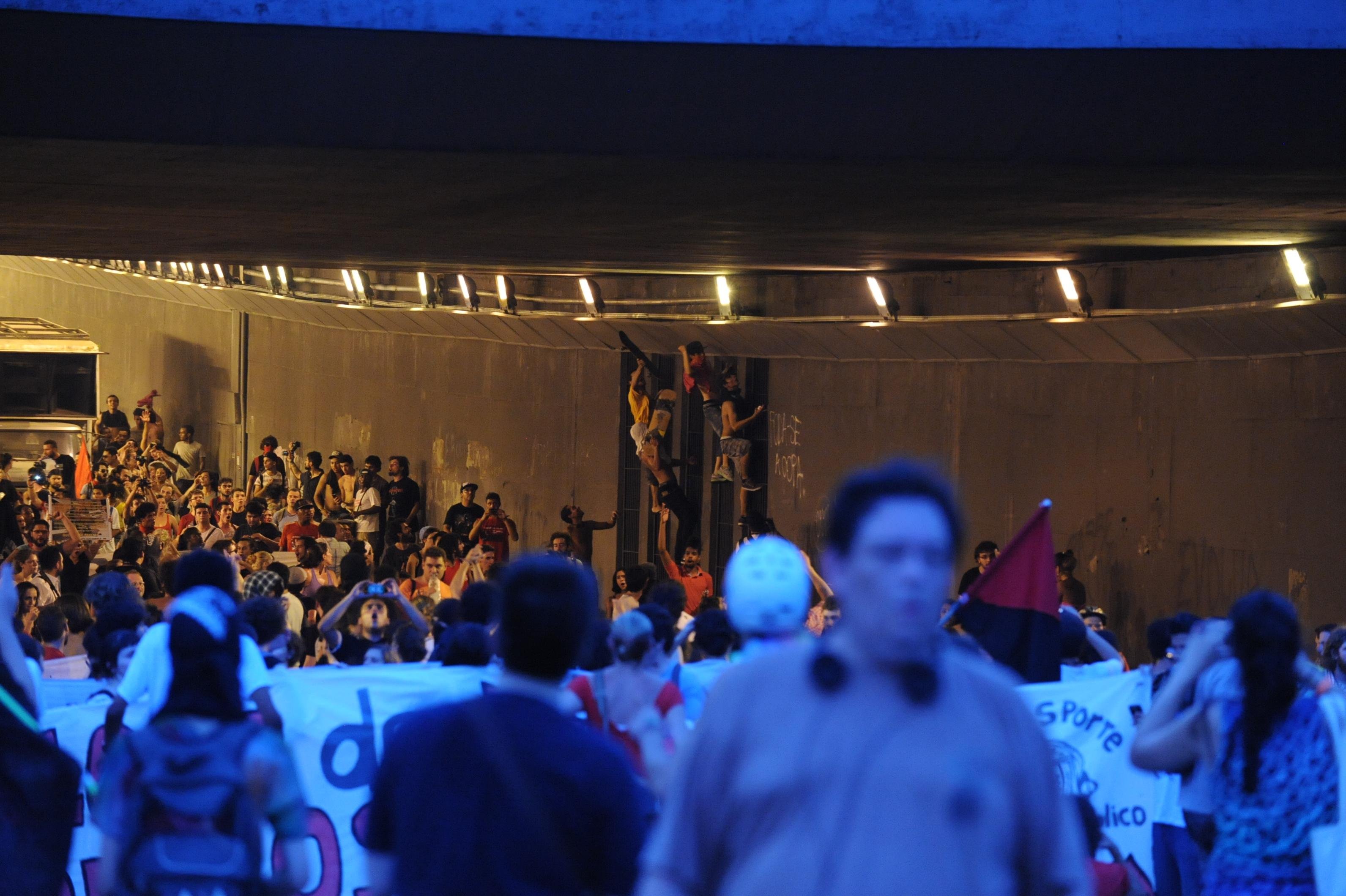 O roteiro repetiu os protestos de junho do ano passado
