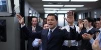 Leonardo DiCaprio é o corretor de valores Jordan Belfort em O Lobo de Wall Street