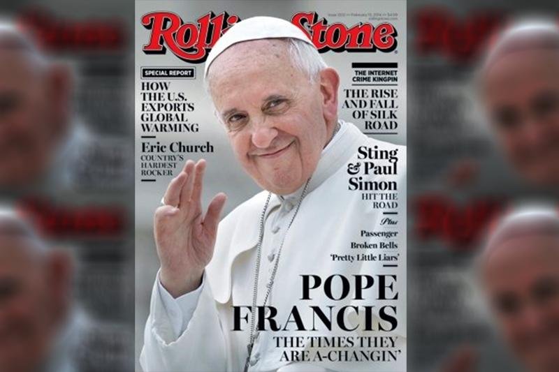 Capa da pr&oacute;xima Rolling Stone traz o papa Francisco