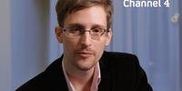 Edward Snowden durante um pronunciamento em  televisão 