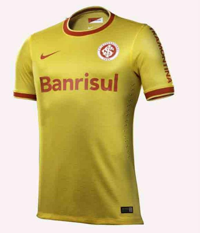 Inter ter&aacute; camisa amarela como terceiro uniforme