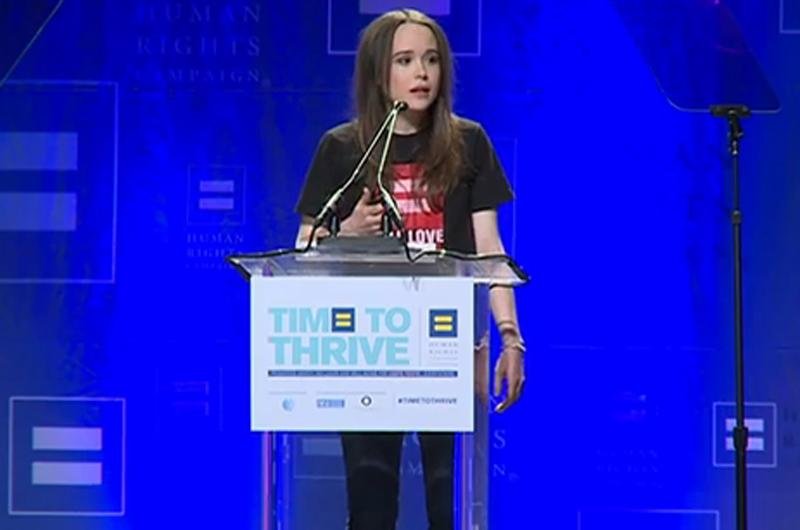 Atriz elogiou outras celebridades que assumiram sua homossexualidade