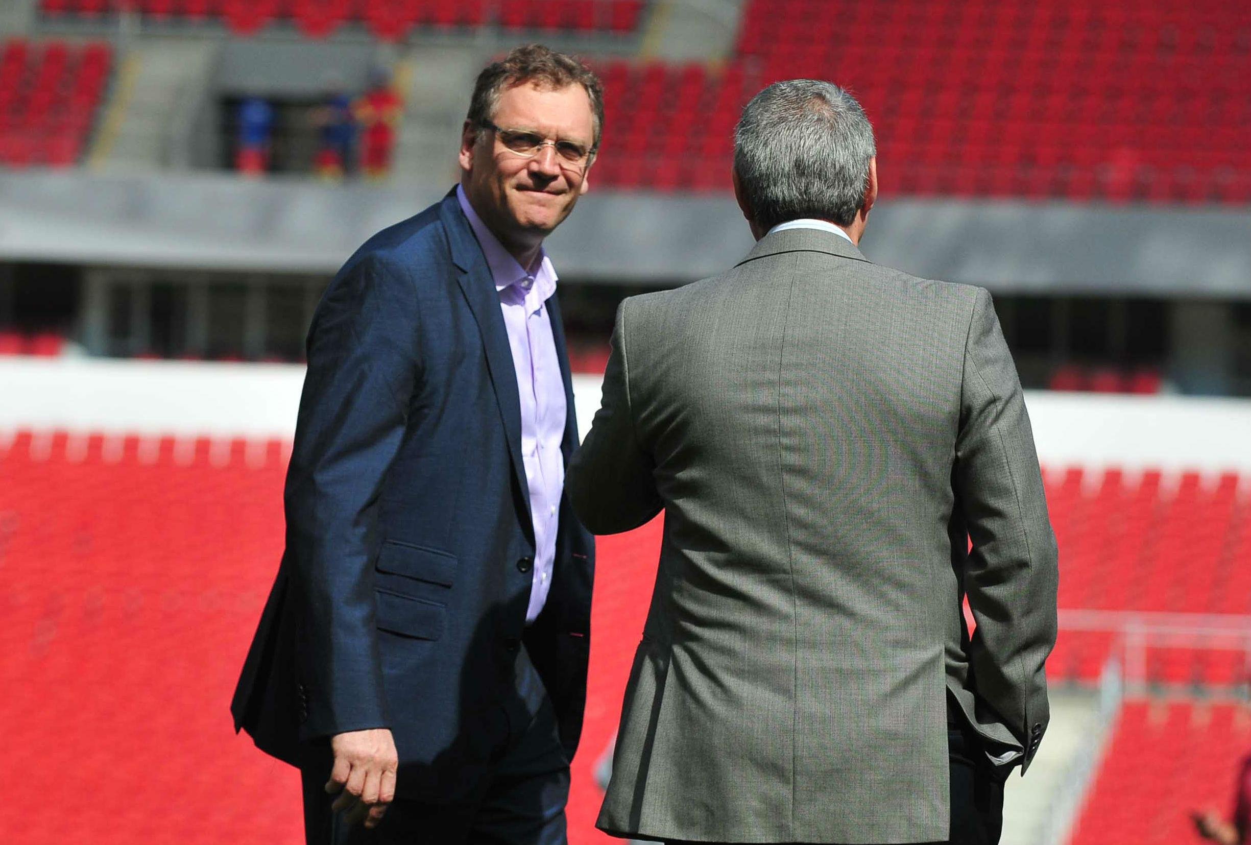 J&eacute;r&ocirc;me Valcke visitou o Beira-Rio na manh&atilde; desta ter&ccedil;a