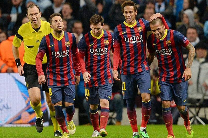 Com vit&oacute;ria, Barcelona fica perto das quartas de final da Liga