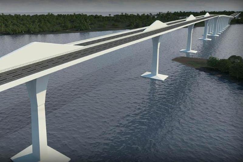 Nova ponte do Gua&iacute;ba custar&aacute; R$ 649,6 milh&otilde;es