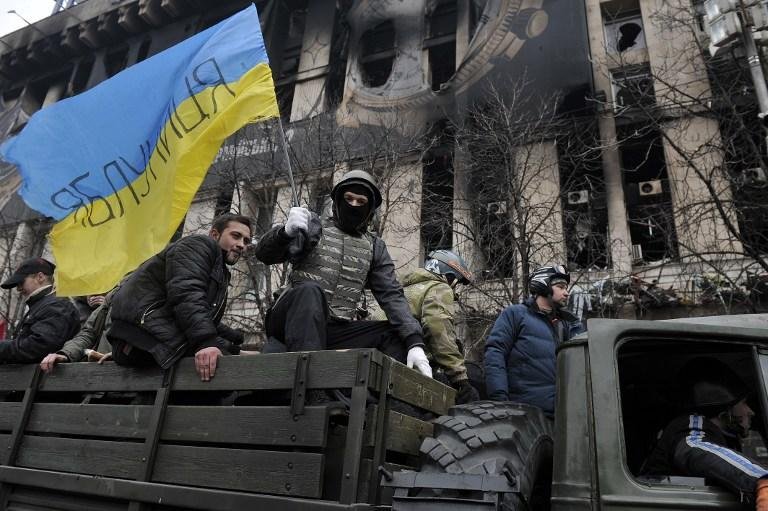 Manifestantes seguem protestando em Kiev