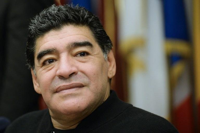 Maradona agradeceu a oportunidade at&eacute; ao ex-presidente Hugo Ch&aacute;vez que morreu no ano passado 