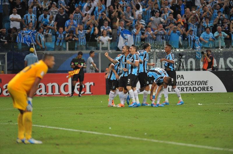 Gr&ecirc;mio segue 100% na Libertadores