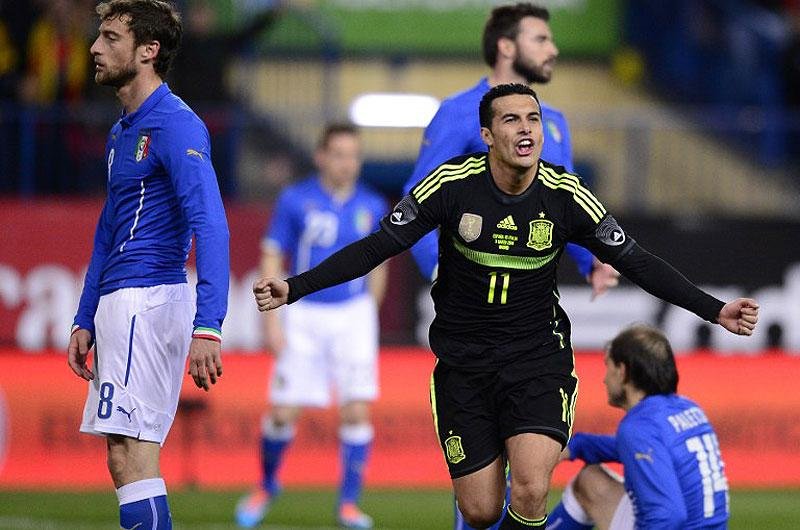 Pedro marcou o gol da sele&ccedil;&atilde;o espanhola