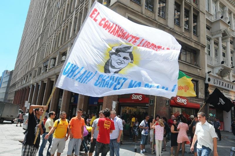 Ato ocorreu na Esquina Democr&aacute;tica, ponto tradicional de manifesta&ccedil;&otilde;es populares